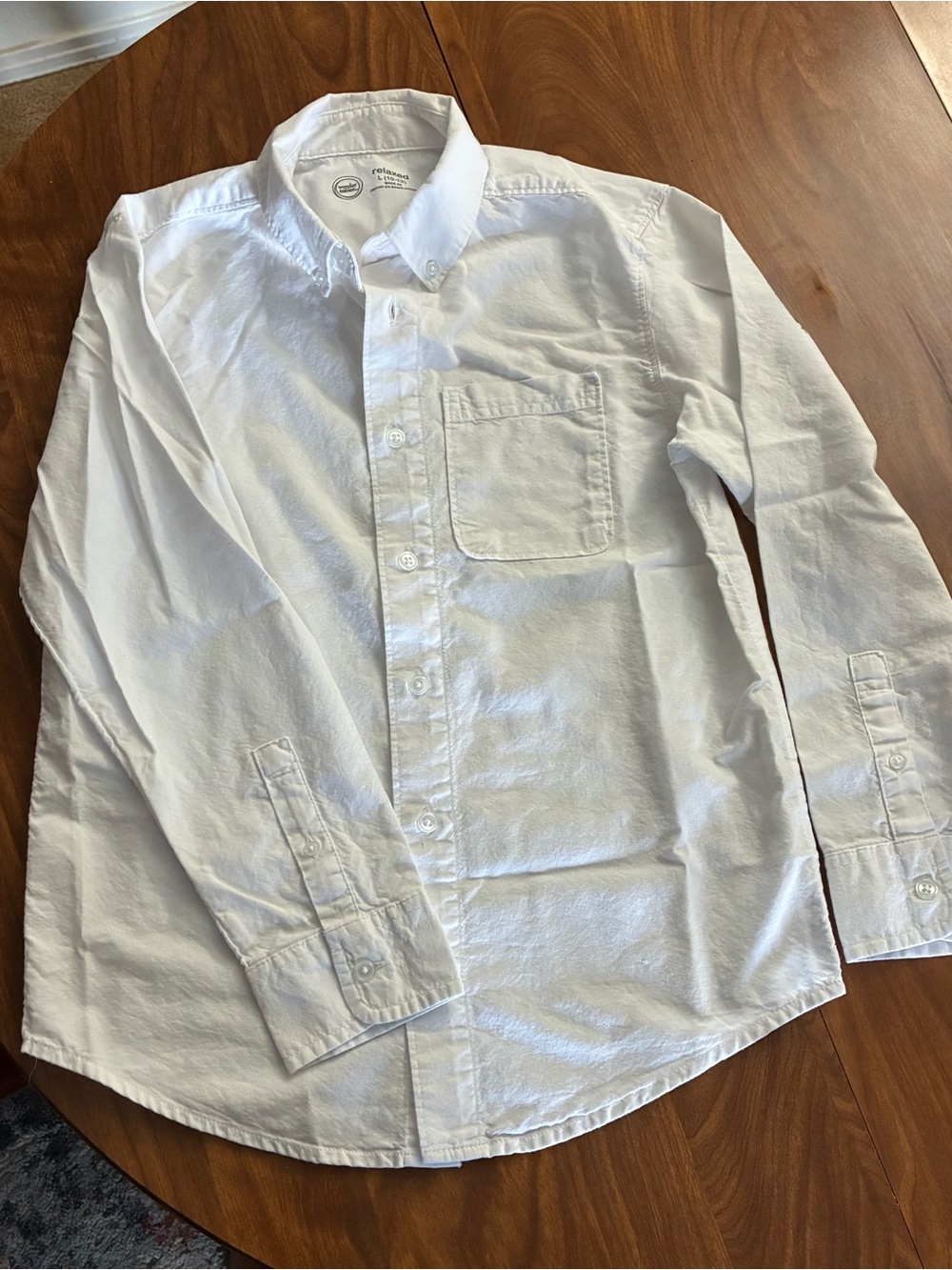 Boys Wonder Nation White Casual Button Down Shirt